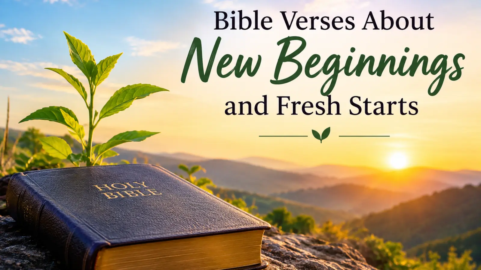 bible verses about new beginnings
