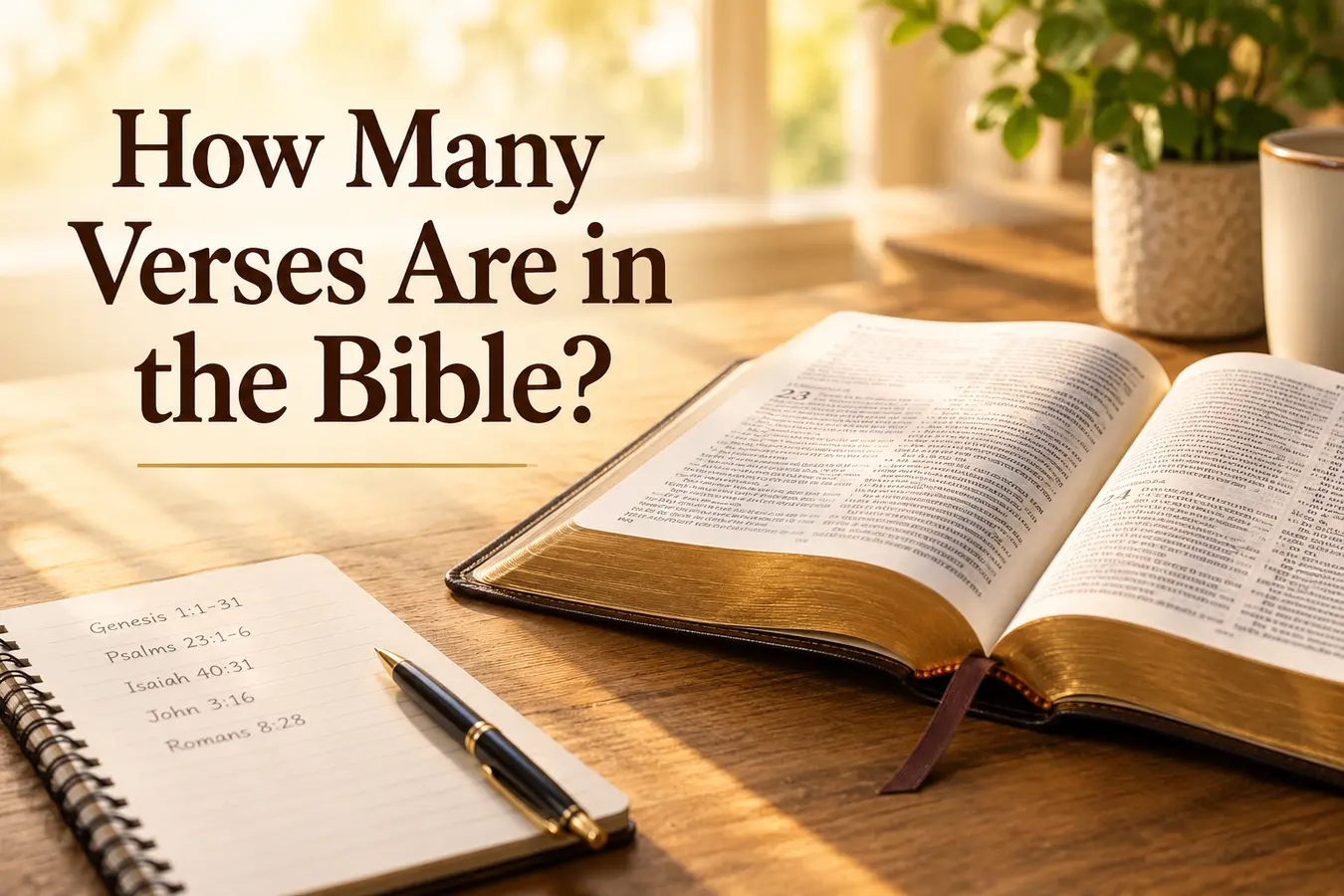 how many verses are in the bible